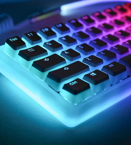 129 Keys Pudding Keycaps OEM Profile PBT Double Shot Keycap for Mx Switch Mechanical Keyboard ISO Layout RGB Backlit Key Caps
