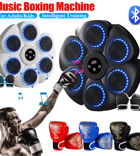 Smart Bluetooth Music Boxing Machine Musical Wall Boxing Machine Wall Target Hanging Sandbag Reaction Training Punching Bag