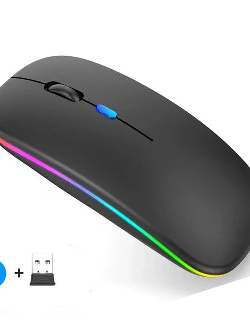 Load image into Gallery viewer, Rechargeable Wireless Mouse Bluetooth-Compatible 2.4Ghz Dual Modes Computer Mice with Nano Receiver for PC Laptop Macbook
